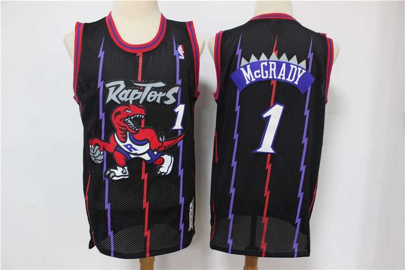 Toronto Raptors Black #1 McGRADY Classics Basketball Jersey (Stitched)