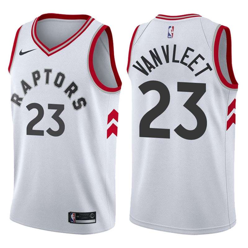Toronto Raptors White #23 VANVLEET Basketball Jersey (Stitched)