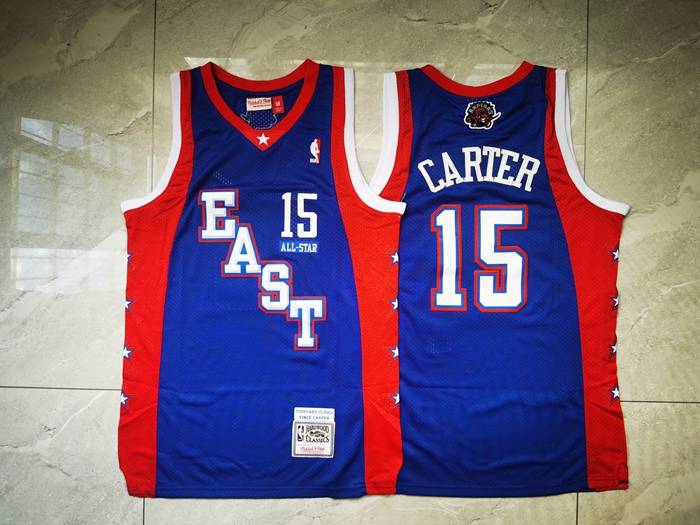 Toronto Raptors 2004 Blue #15 CARTER ALL-STAR Classics Basketball Jersey (Stitched)