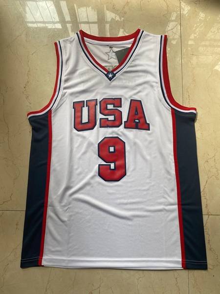 USA 2000 White #9 CARTER Classics Basketball Jersey (Stitched)