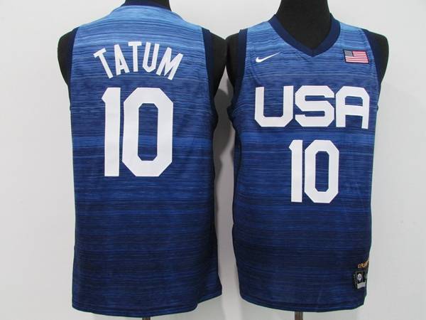 2021 USA Blue #10 TATUM Basketball Jersey (Stitched)