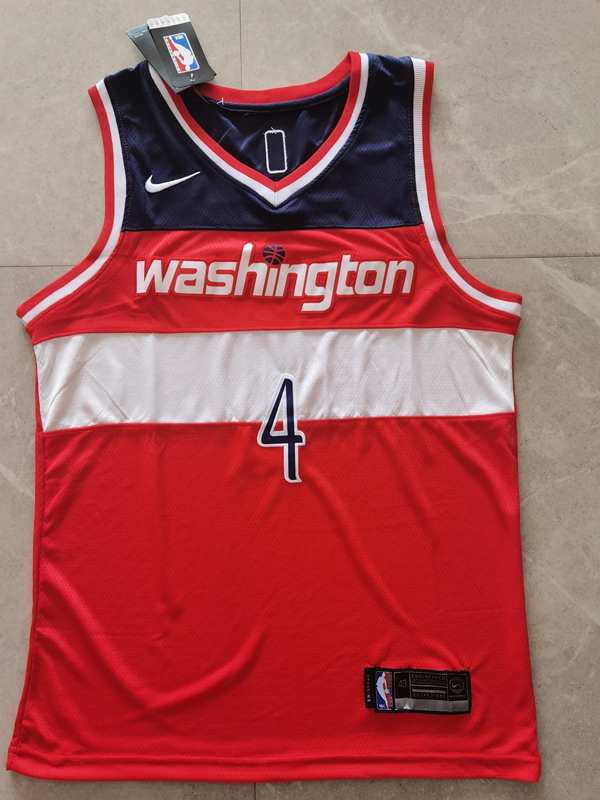 Washington Wizards 20/21 Red #4 WESTBROOK Basketball Jersey 02 (Stitched)