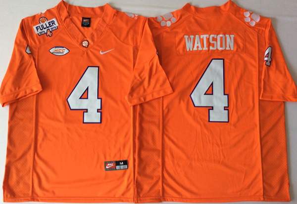 Clemson Tigers Orange #4 WATSON NCAA Football Jersey