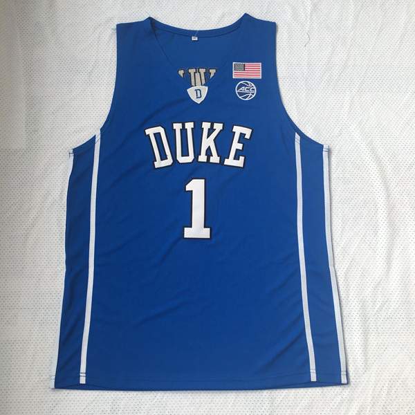 Duke Blue Devils Blue #1 IRVING NCAA Basketball Jersey 02