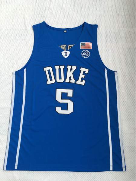 Duke Blue Devils Blue #5 BARRETT NCAA Basketball Jersey