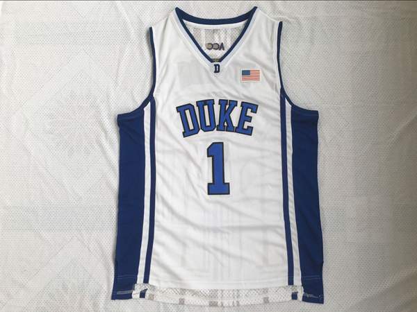Duke Blue Devils White #1 IRVING NCAA Basketball Jersey