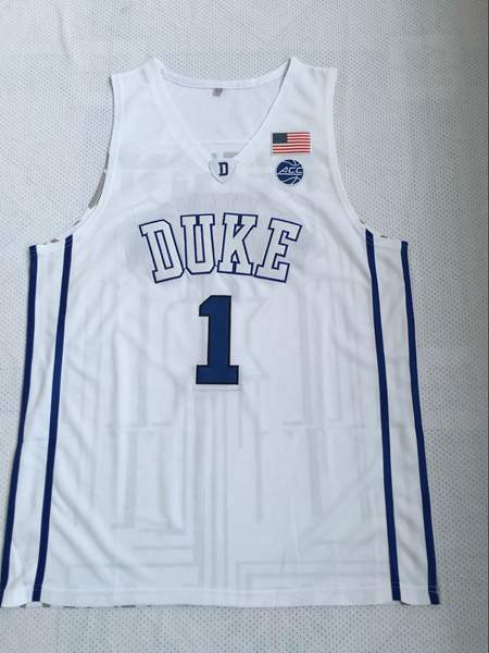 Duke Blue Devils White #1 WILLIAMSON NCAA Basketball Jersey