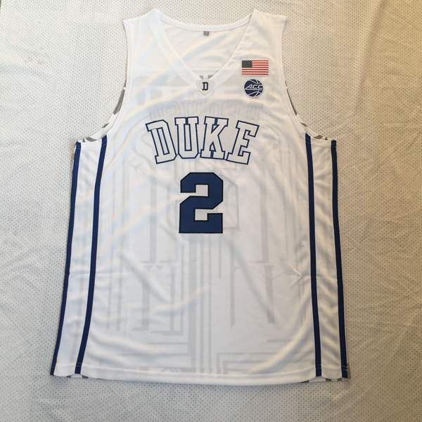 Duke Blue Devils White #2 REDDISH NCAA Basketball Jersey