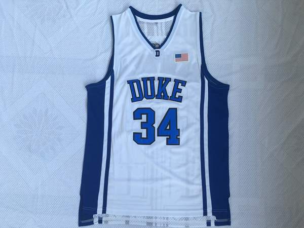 Duke Blue Devils White #34 CARTERJR NCAA Basketball Jersey