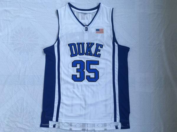 Duke Blue Devils White #35 BAGLEYIII NCAA Basketball Jersey