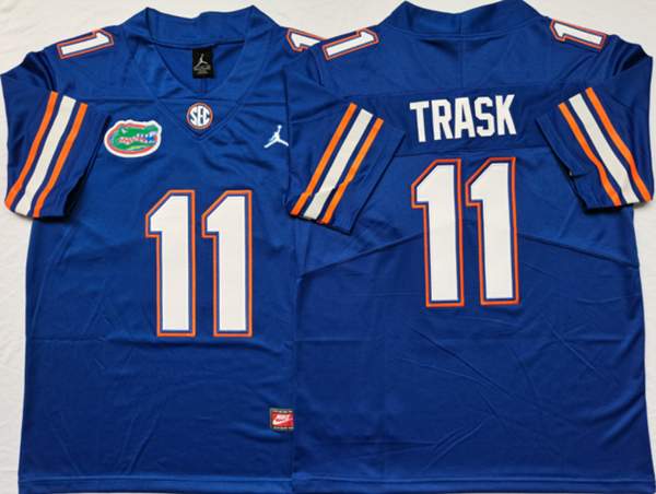 Florida Gators Blue #11 TRASK NCAA Football Jersey