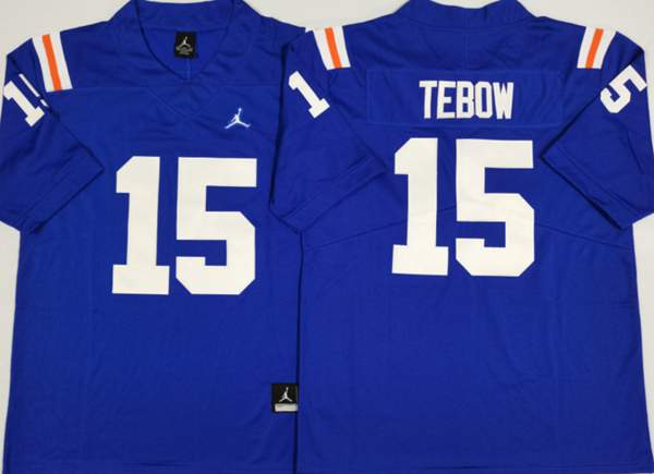 Florida Gators Blue #15 TEBOW NCAA Football Jersey