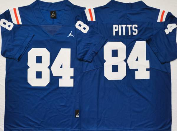 Florida Gators Blue #84 PITTS NCAA Football Jersey 02