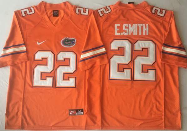 Florida Gators Orange #22 E.SMITH NCAA Football Jersey 02