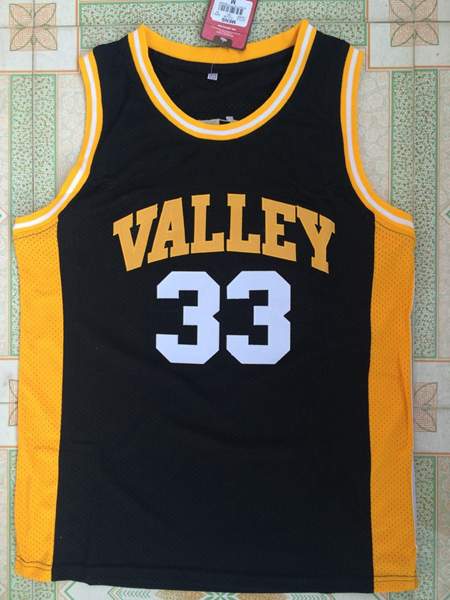 Valley Black #33 BIRD Basketball Jersey