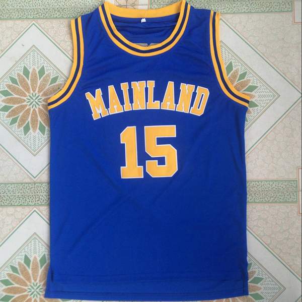 Mainland Blue #15 CARTER Basketball Jersey
