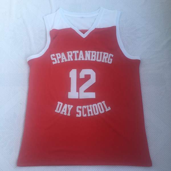 Spartanburg Day School Red #12 WILLIAMSON Basketball Jersey