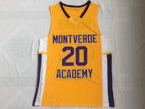 Montverde Academy Yellow #20 SIMMONS Basketball Jersey
