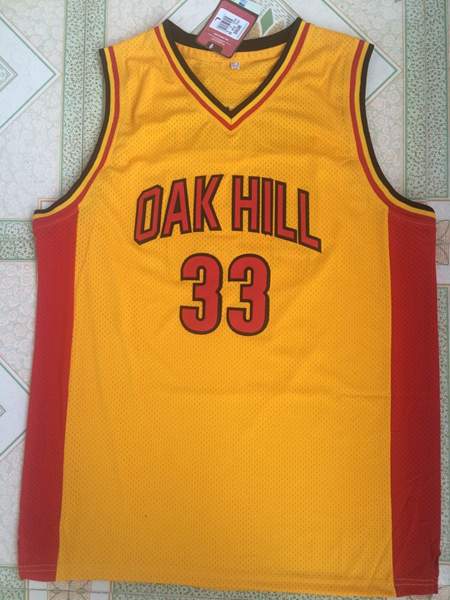Oak Hill Yellow #33 DURANT Basketball Jersey