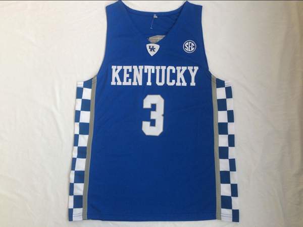 Kentucky Wildcats Blue #3 ADEBAYO NCAA Basketball Jersey