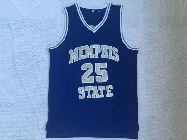 Memphis Tigers Blue #25 HARDAWAY NCAA Basketball Jersey