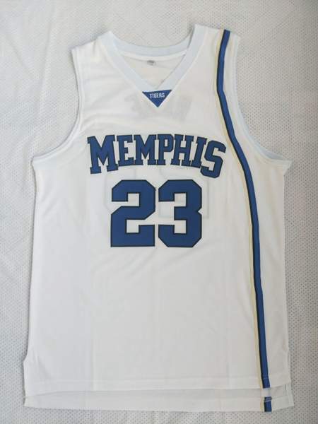 Memphis Tigers White #23 ROSE NCAA Basketball Jersey