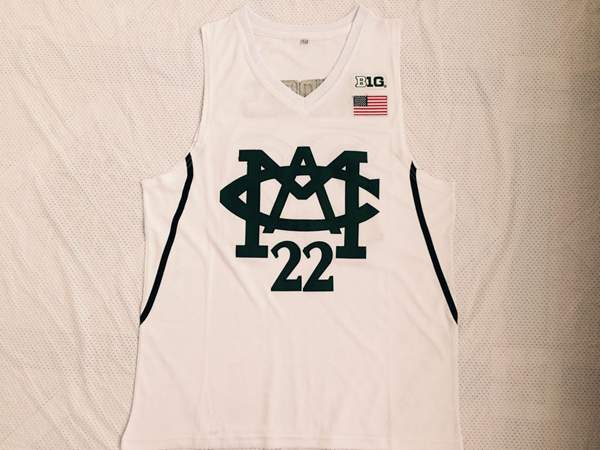 Michigan Wolverines White #22 BRIDGES NCAA Basketball Jersey