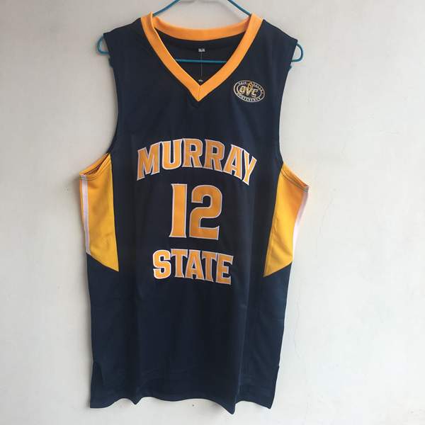 Murray State Racers Dark Blue #12 MORANT NCAA Basketball Jersey