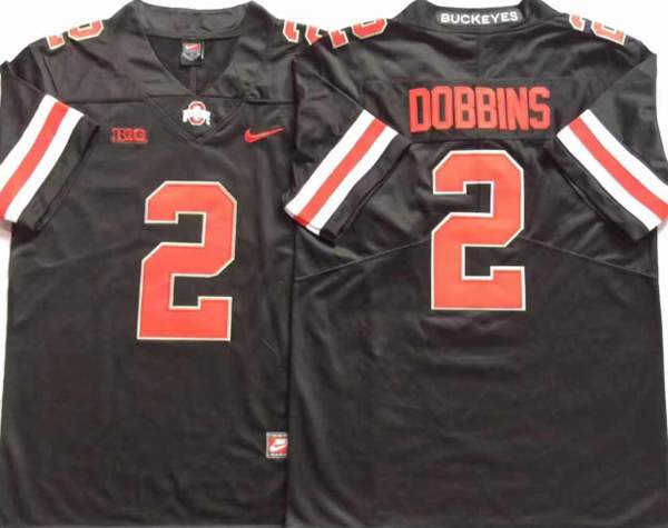 Ohio State Buckeyes Black #2 DOBBINS NCAA Football Jersey