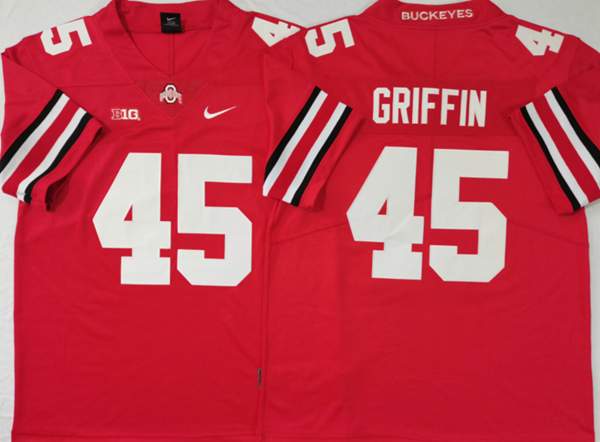 Ohio State Buckeyes Red #45 GRIFFIN NCAA Football Jersey