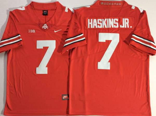 Ohio State Buckeyes Red #7 HASKINS JR. NCAA Football Jersey