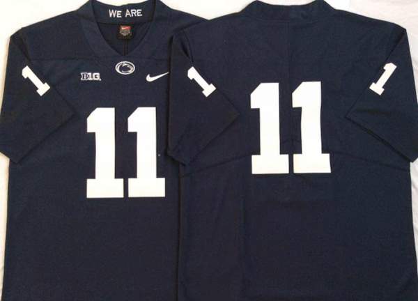 Penn State Nittany Lions Dark Blue #11 NCAA Football Jersey