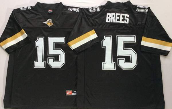 Purdue Boilermakers Black #15 BREES NCAA Football Jersey