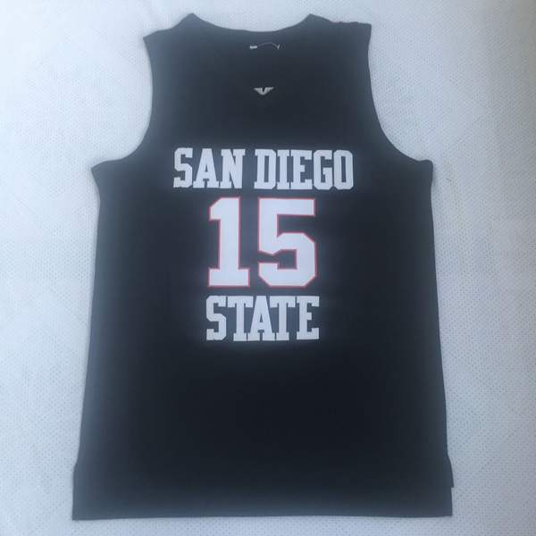 San Diego State Aztecs Black #15 LEONARD NCAA Basketball Jersey