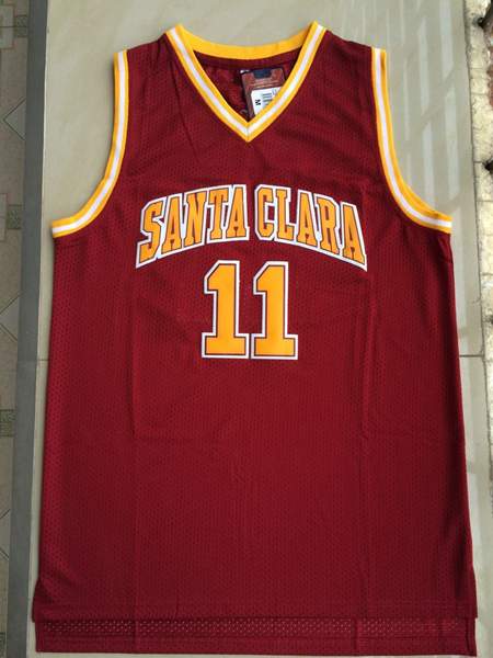 Santa Clara Broncos Red #11 NASH NCAA Basketball Jersey