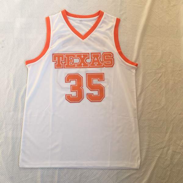 Texas Longhorns White #35 DURANT NCAA Basketball Jersey