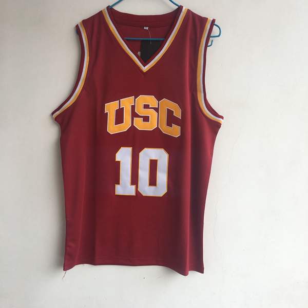 USC Trojans Red #10 DeROZAN NCAA Basketball Jersey