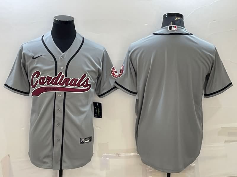 Arizona Cardinals Grey MLB&NFL Jersey