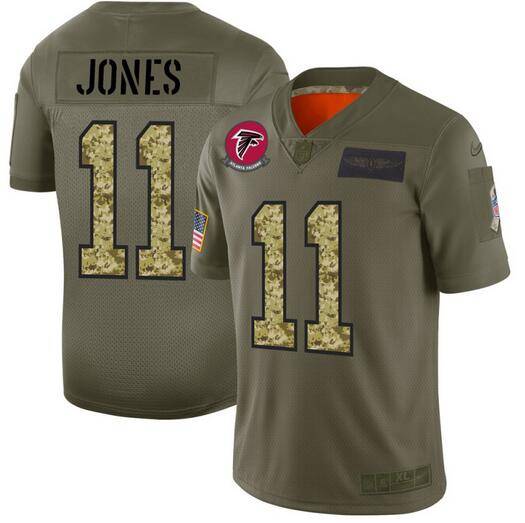 Atlanta Falcons Olive Salute To Service NFL Jersey 03