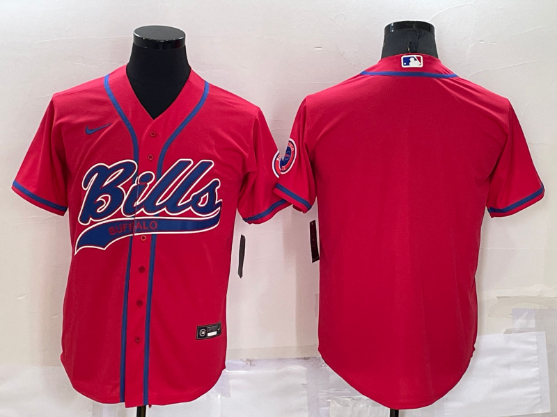 Buffalo Bills Red MLB&NFL Jersey