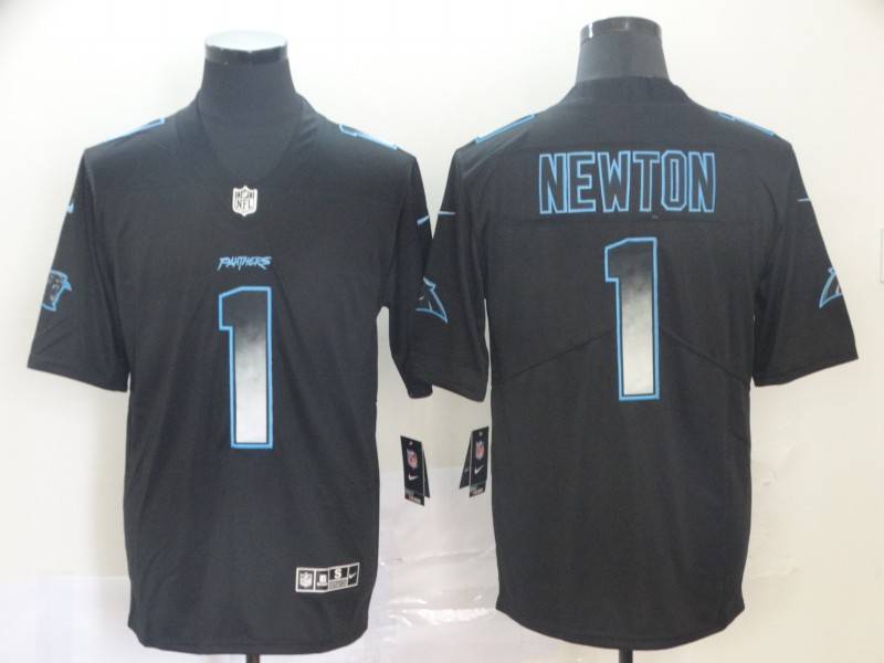 Carolina Panthers Black Smoke Fashion NFL Jersey