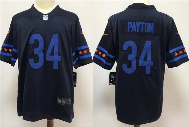 Chicago Bears Dark Blue NFL Jersey 02