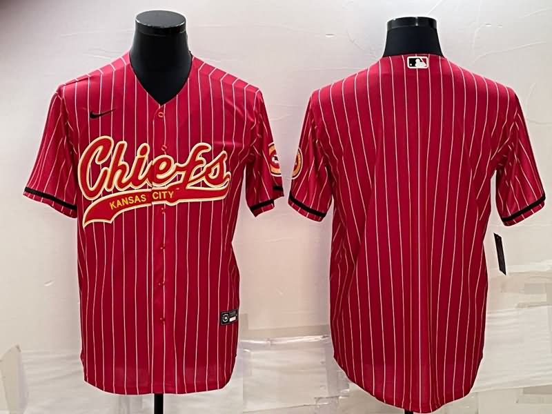 Kansas City Chiefs Red MLB&NFL Jersey 02