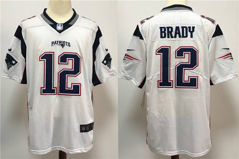 New England Patriots White NFL Jersey 02