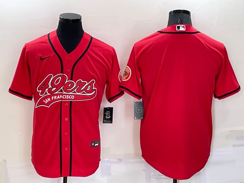 San Francisco 49ers Red MLB&NFL Jersey