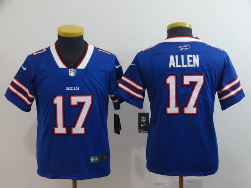 Kids Buffalo Bills Blue #17 ALLEN NFL Jersey