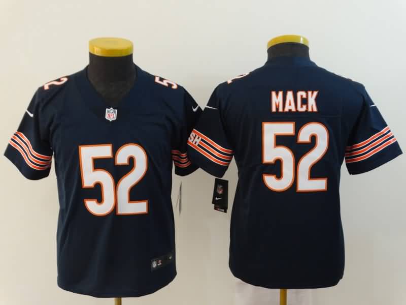 Kids Chicago Bears Dark Blue #52 MACK NFL Jersey