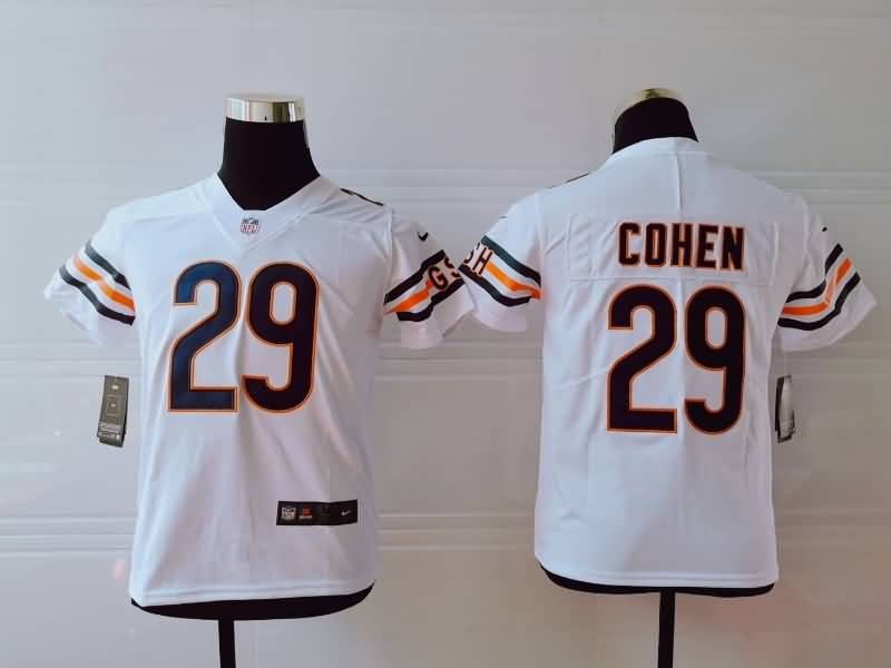 Kids Chicago Bears White #29 COHEN NFL Jersey