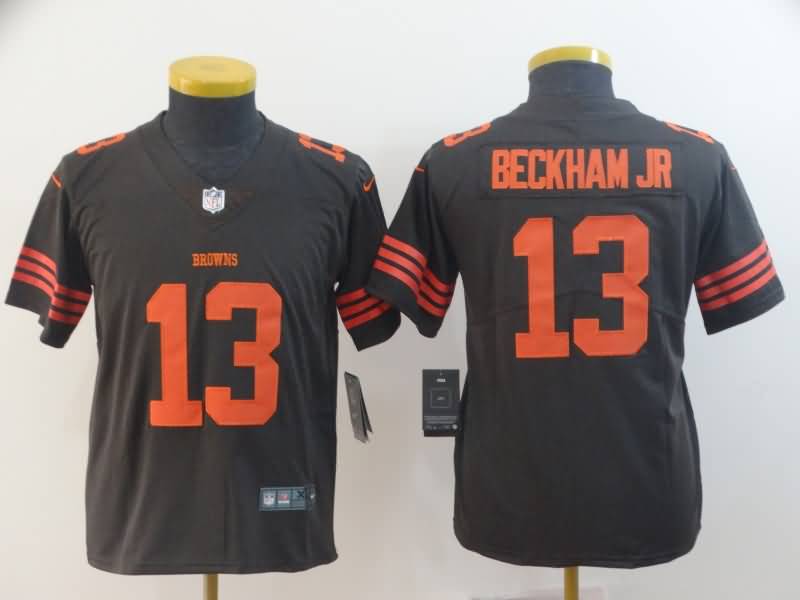 Kids Cleveland Browns Brown #13 BECKHAM JR NFL Jersey