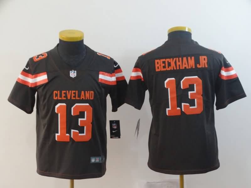 Kids Cleveland Browns Brown #13 BECKHAM JR NFL Jersey 02